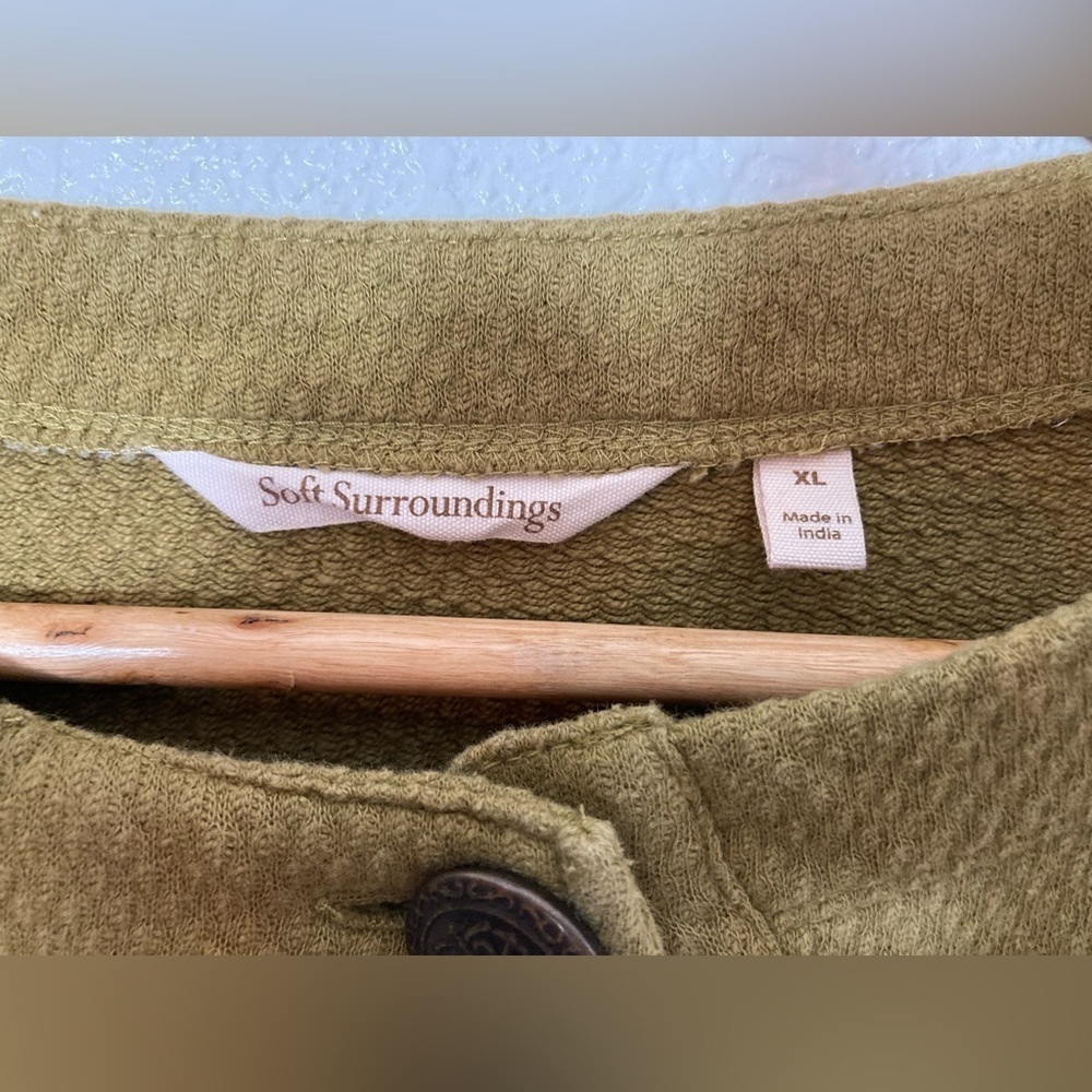 Soft Surroundings Maru Button Pullover Sweater Si… - image 3